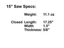 Load image into Gallery viewer, Sven Saw- 15" Blade