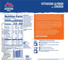 Load image into Gallery viewer, Mountain House- Fettuccine Alfredo with Chicken