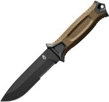 Load image into Gallery viewer, Gerber- Strongarm Fixed Blade Coyote Serrated