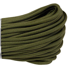 Load image into Gallery viewer, 550 Paracord- Olive Drab 100ft. 550 lb. Tensile Strength