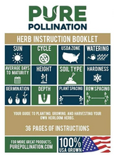 Load image into Gallery viewer, Pure Pollination- 7,000 Heirloom Herb Seeds with 12 Varieties in Pack