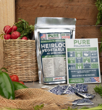 Load image into Gallery viewer, Pure Pollination- 16,500 Heirloom Vegetable Seeds